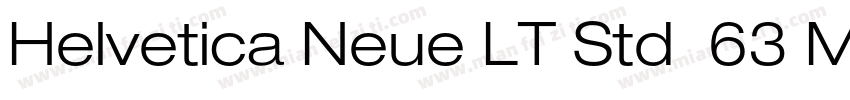 Helvetica Neue LT Std  63 Medium Ex字体转换